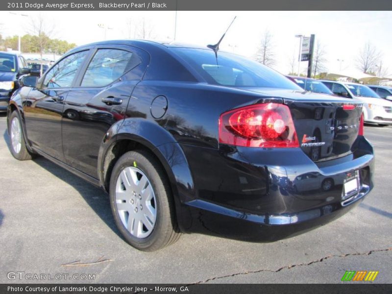 Blackberry Pearl / Black 2011 Dodge Avenger Express