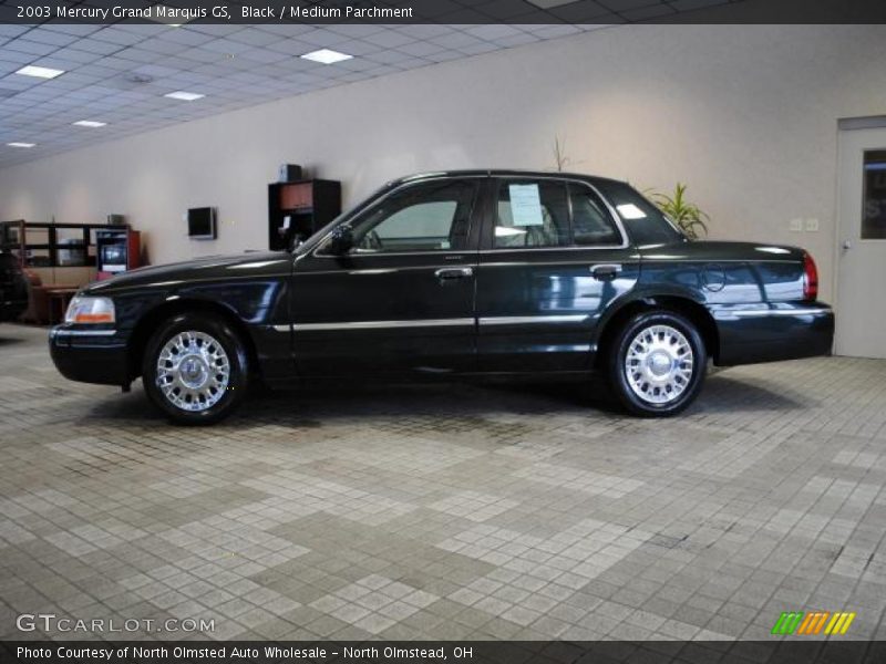 Black / Medium Parchment 2003 Mercury Grand Marquis GS