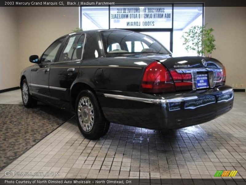 Black / Medium Parchment 2003 Mercury Grand Marquis GS