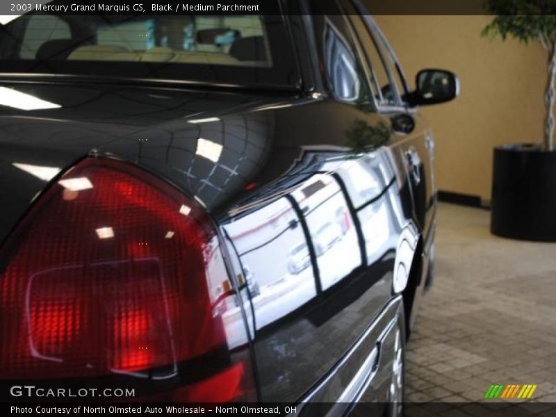 Black / Medium Parchment 2003 Mercury Grand Marquis GS