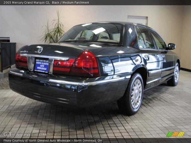 Black / Medium Parchment 2003 Mercury Grand Marquis GS