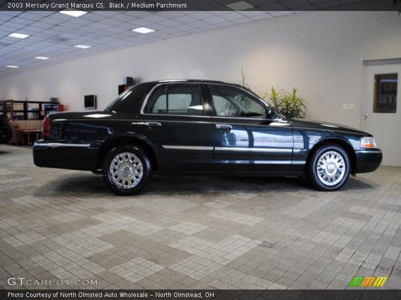 Black / Medium Parchment 2003 Mercury Grand Marquis GS