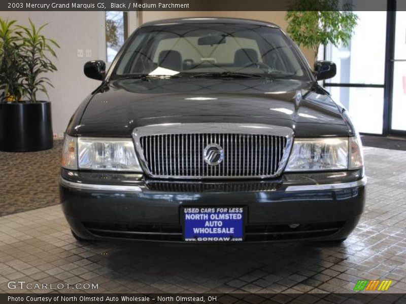 Black / Medium Parchment 2003 Mercury Grand Marquis GS