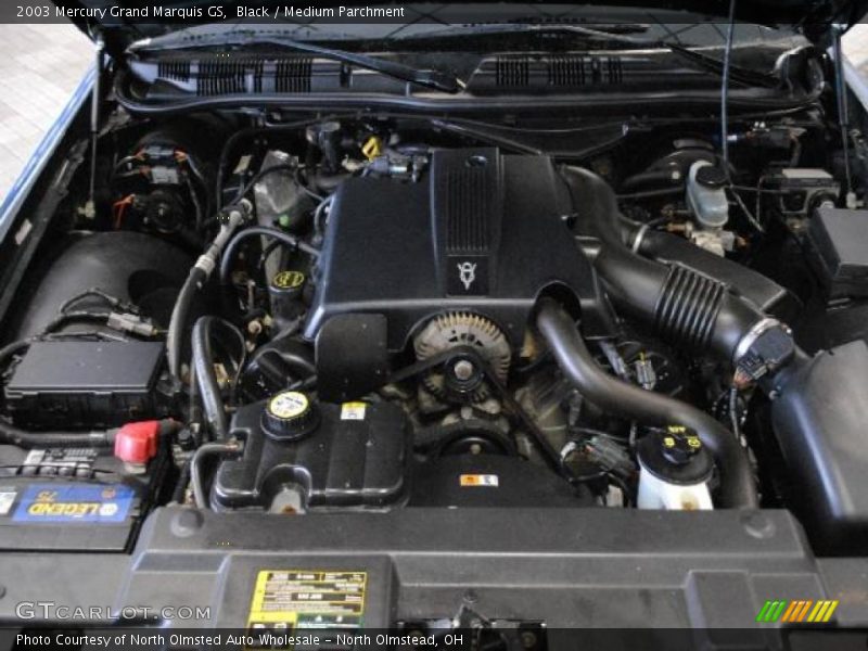 Black / Medium Parchment 2003 Mercury Grand Marquis GS