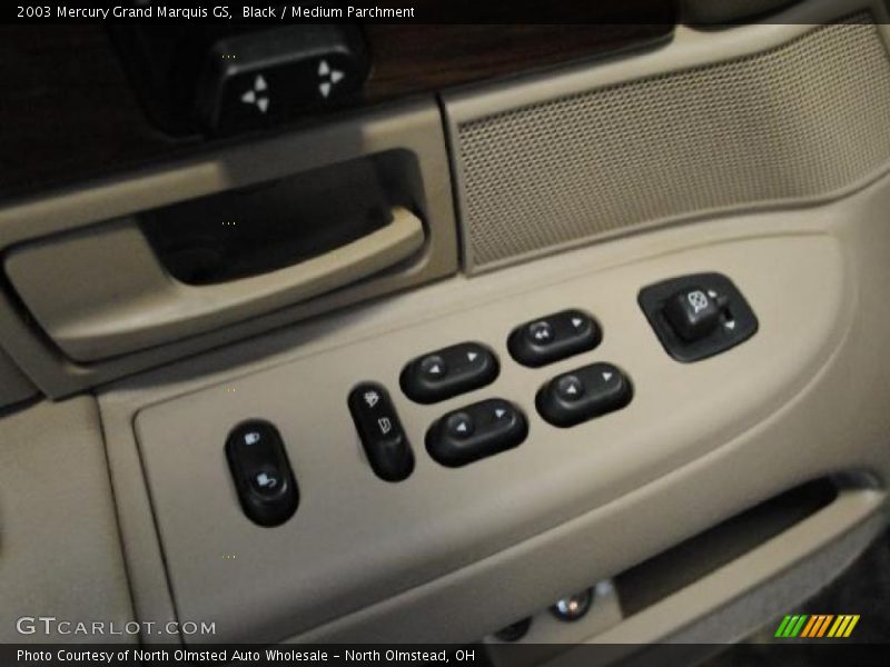Black / Medium Parchment 2003 Mercury Grand Marquis GS