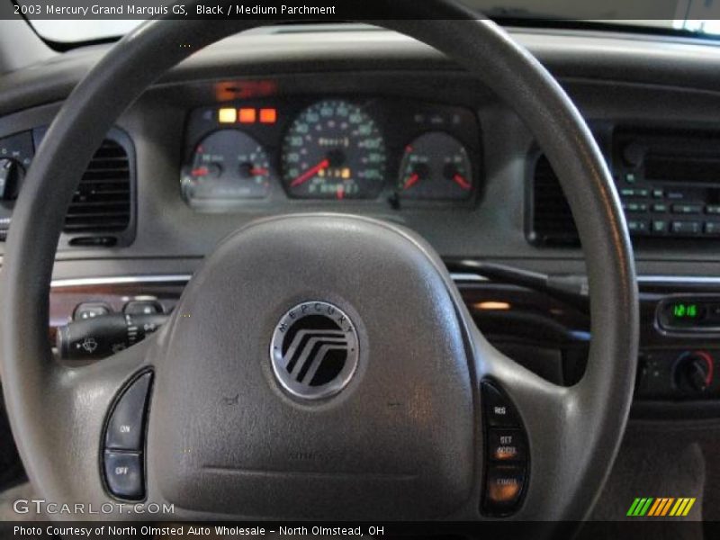 Black / Medium Parchment 2003 Mercury Grand Marquis GS