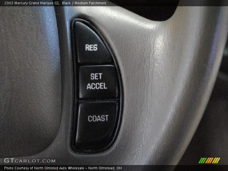 Black / Medium Parchment 2003 Mercury Grand Marquis GS