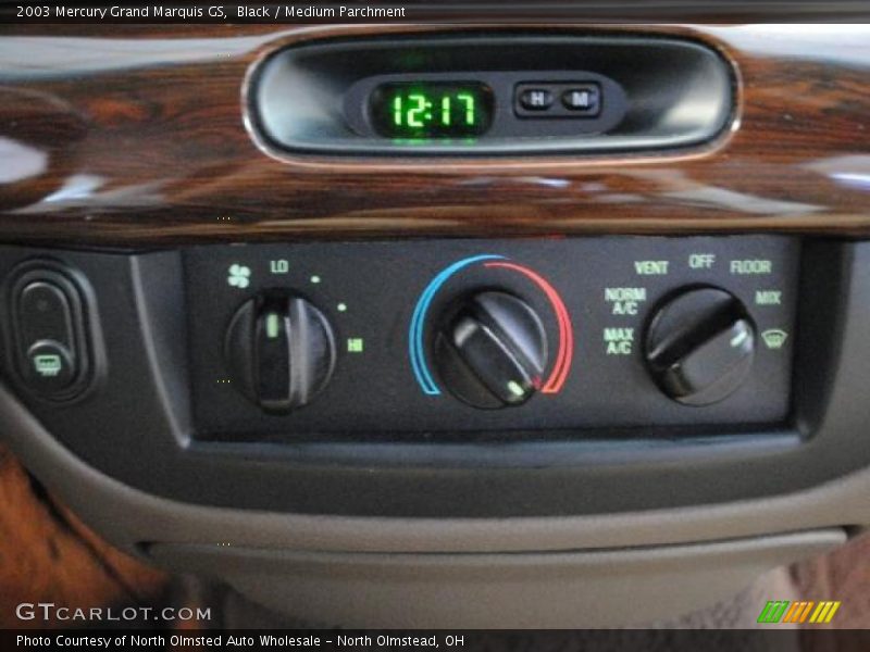 Black / Medium Parchment 2003 Mercury Grand Marquis GS