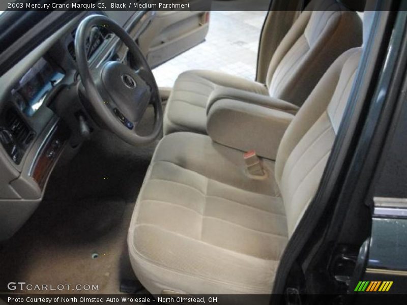 Black / Medium Parchment 2003 Mercury Grand Marquis GS