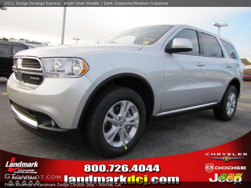 Bright Silver Metallic / Dark Graystone/Medium Graystone 2011 Dodge Durango Express