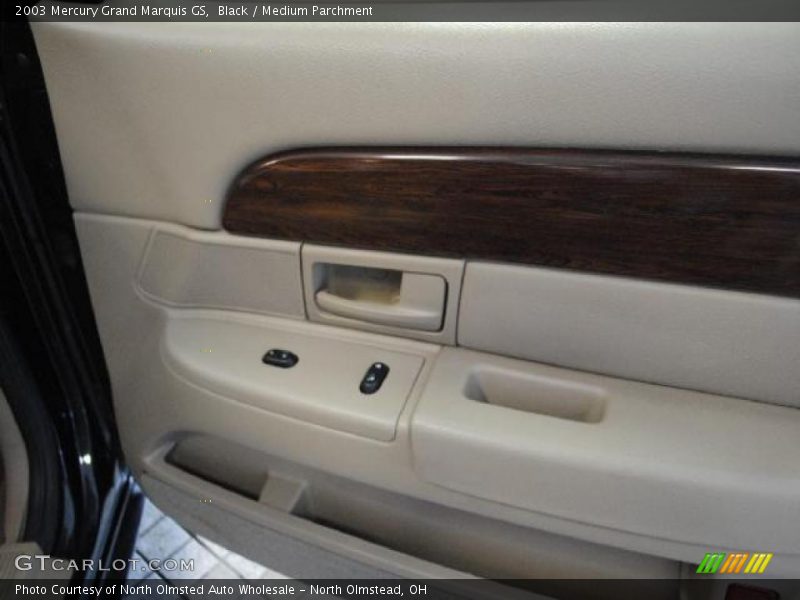 Black / Medium Parchment 2003 Mercury Grand Marquis GS