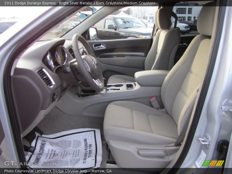 Bright Silver Metallic / Dark Graystone/Medium Graystone 2011 Dodge Durango Express