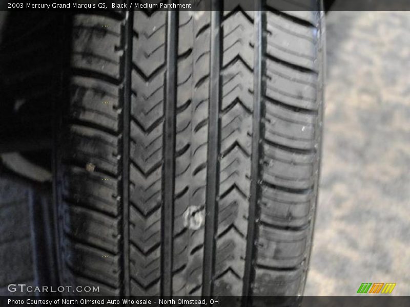 Black / Medium Parchment 2003 Mercury Grand Marquis GS