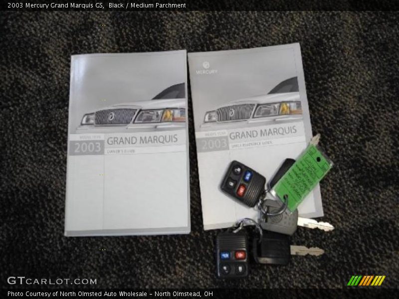 Black / Medium Parchment 2003 Mercury Grand Marquis GS