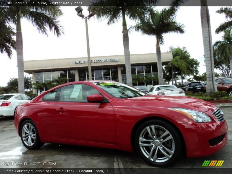  2008 G 37 Coupe Vibrant Red