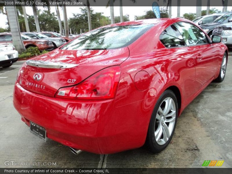 Vibrant Red / Stone 2008 Infiniti G 37 Coupe