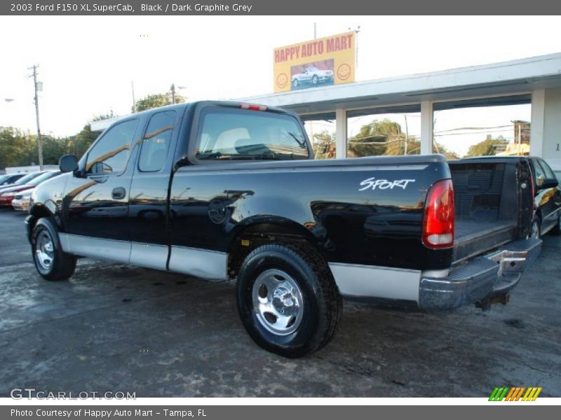 Black / Dark Graphite Grey 2003 Ford F150 XL SuperCab