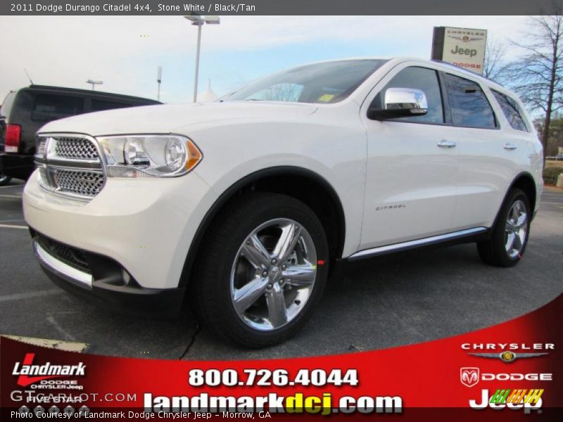Stone White / Black/Tan 2011 Dodge Durango Citadel 4x4