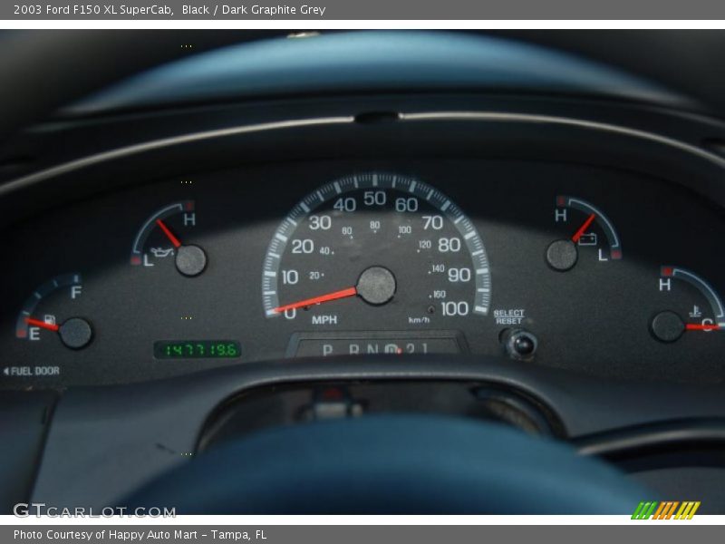 Black / Dark Graphite Grey 2003 Ford F150 XL SuperCab