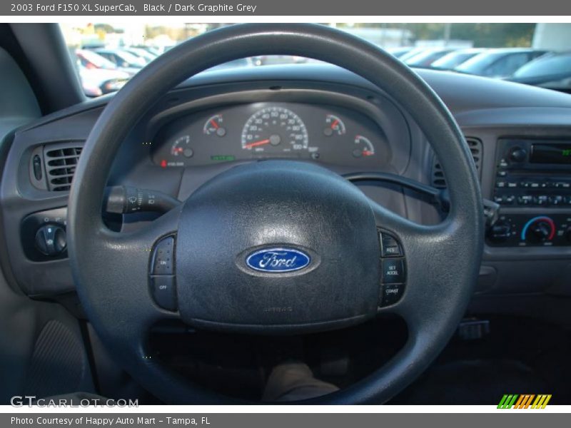 Black / Dark Graphite Grey 2003 Ford F150 XL SuperCab