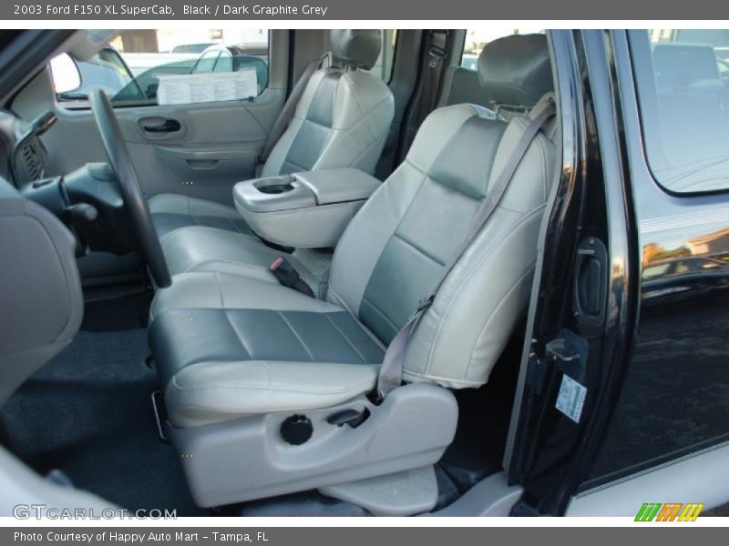Black / Dark Graphite Grey 2003 Ford F150 XL SuperCab