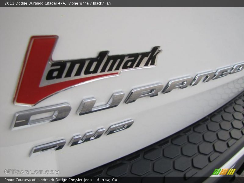 Stone White / Black/Tan 2011 Dodge Durango Citadel 4x4