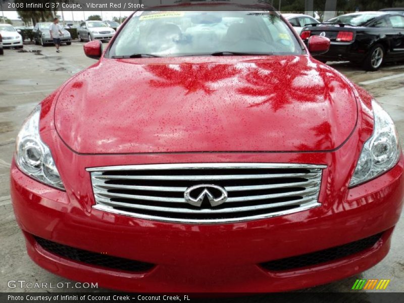 Vibrant Red / Stone 2008 Infiniti G 37 Coupe