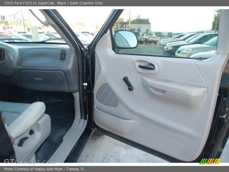 Black / Dark Graphite Grey 2003 Ford F150 XL SuperCab