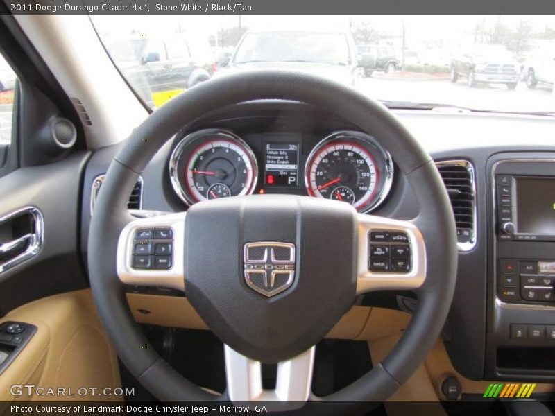 Stone White / Black/Tan 2011 Dodge Durango Citadel 4x4