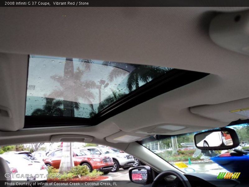 Sunroof of 2008 G 37 Coupe
