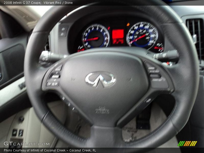 Vibrant Red / Stone 2008 Infiniti G 37 Coupe