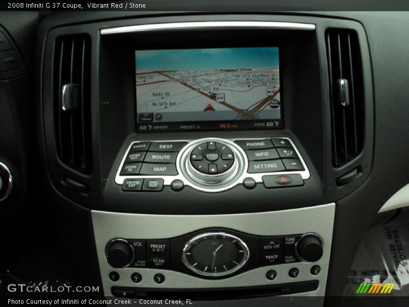 Navigation of 2008 G 37 Coupe