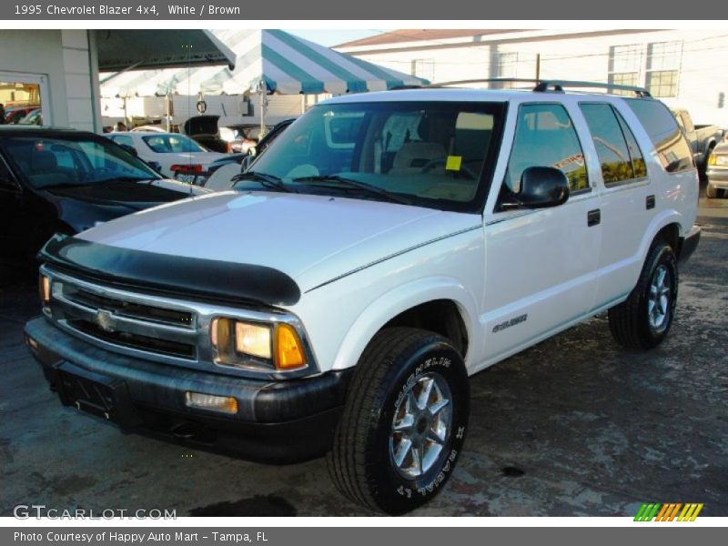 White / Brown 1995 Chevrolet Blazer 4x4
