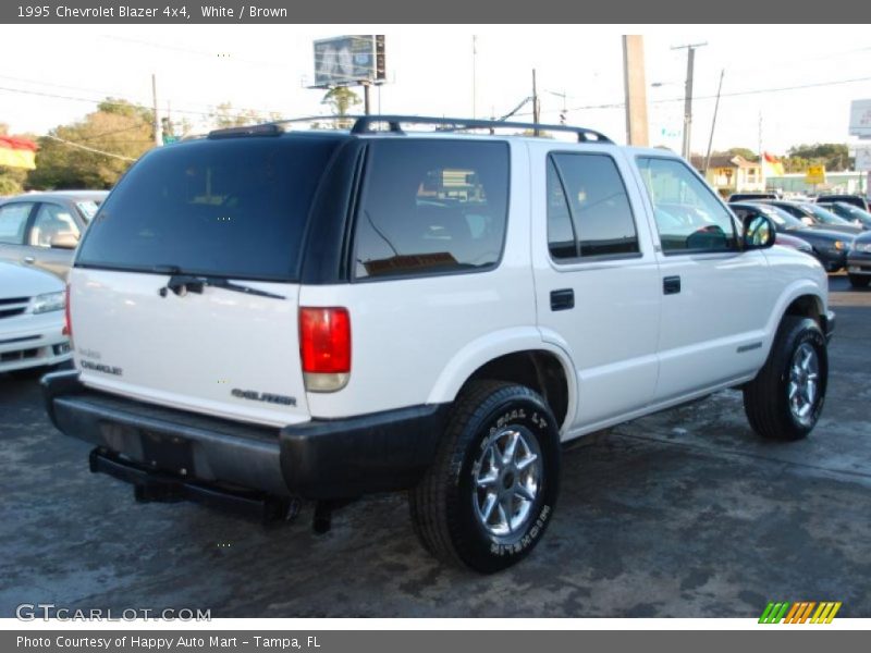 White / Brown 1995 Chevrolet Blazer 4x4