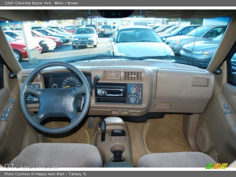 White / Brown 1995 Chevrolet Blazer 4x4