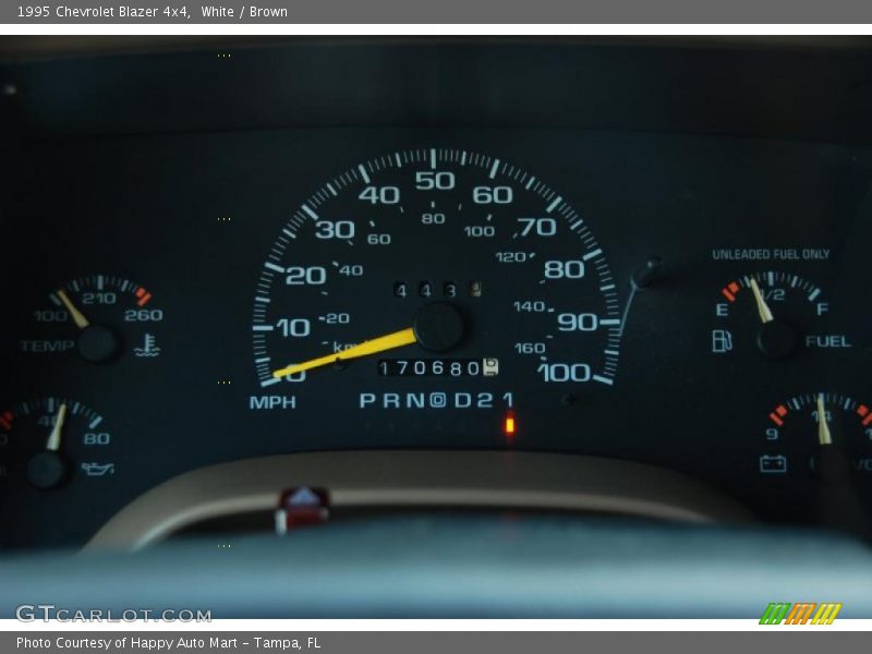 White / Brown 1995 Chevrolet Blazer 4x4