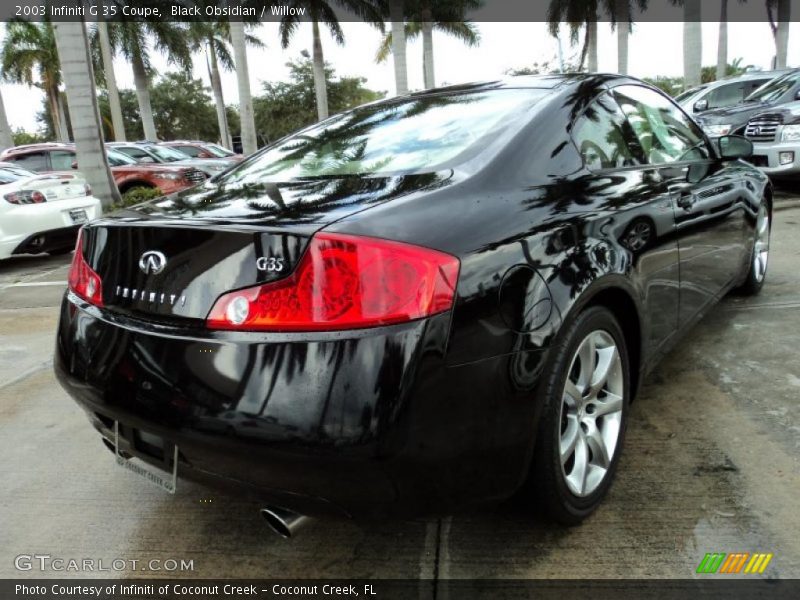 Black Obsidian / Willow 2003 Infiniti G 35 Coupe