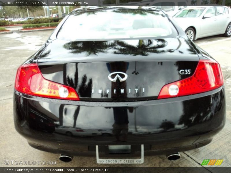 Black Obsidian / Willow 2003 Infiniti G 35 Coupe