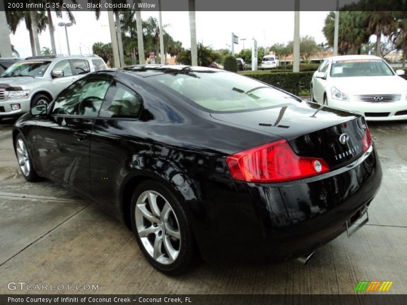Black Obsidian / Willow 2003 Infiniti G 35 Coupe