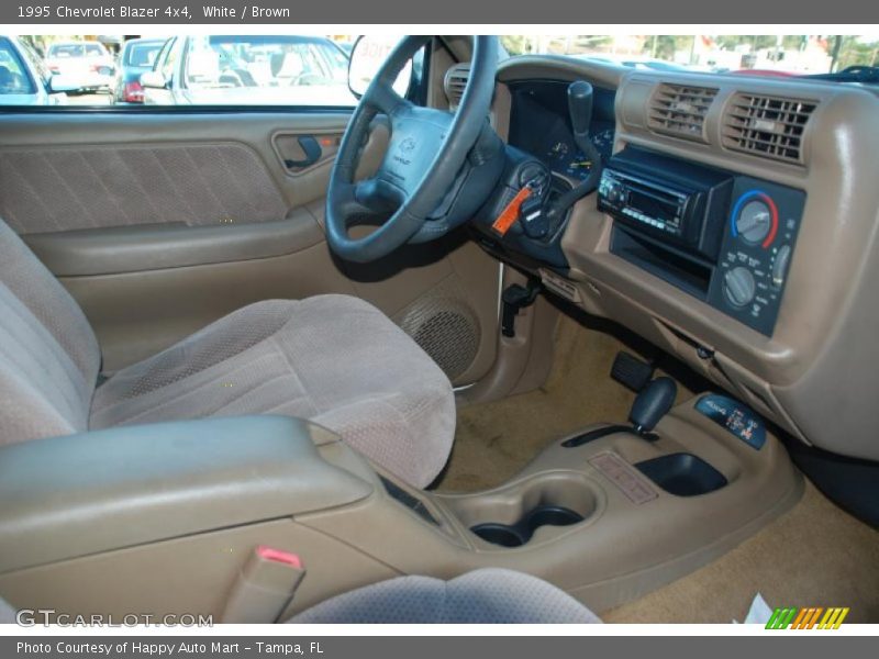 White / Brown 1995 Chevrolet Blazer 4x4