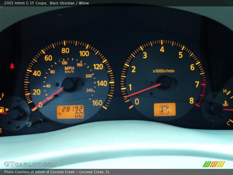 Black Obsidian / Willow 2003 Infiniti G 35 Coupe