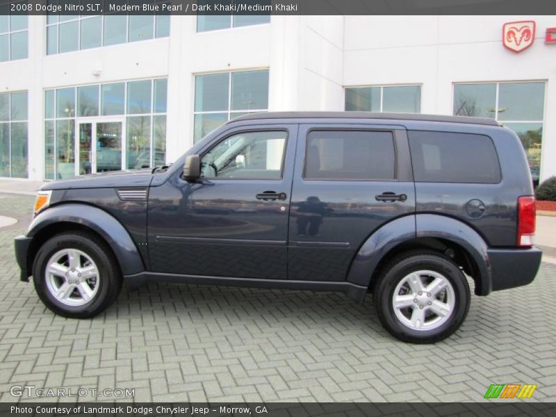 Modern Blue Pearl / Dark Khaki/Medium Khaki 2008 Dodge Nitro SLT