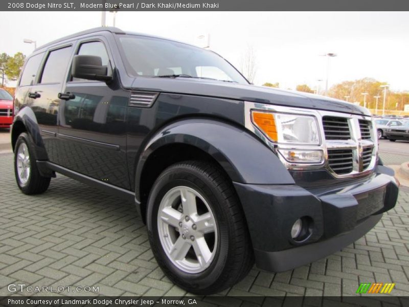 Modern Blue Pearl / Dark Khaki/Medium Khaki 2008 Dodge Nitro SLT