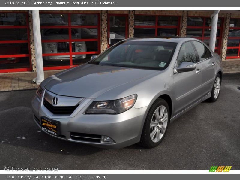 Platinum Frost Metallic / Parchment 2010 Acura RL Technology