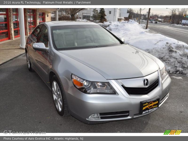 Platinum Frost Metallic / Parchment 2010 Acura RL Technology