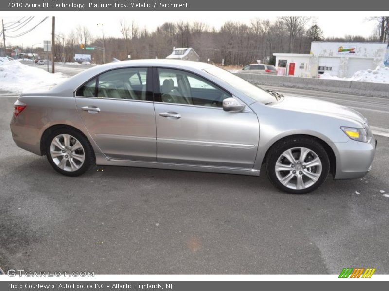 Platinum Frost Metallic / Parchment 2010 Acura RL Technology