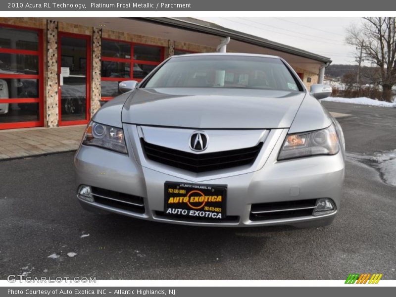Platinum Frost Metallic / Parchment 2010 Acura RL Technology