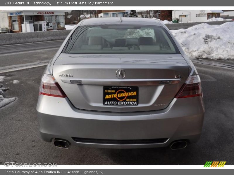 Platinum Frost Metallic / Parchment 2010 Acura RL Technology