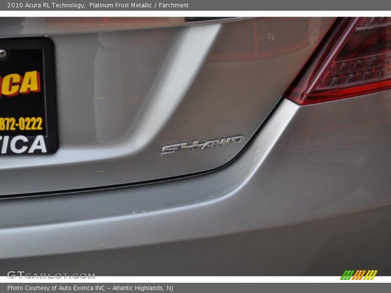 Platinum Frost Metallic / Parchment 2010 Acura RL Technology