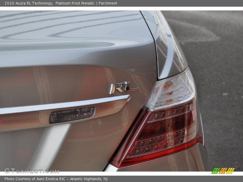 Platinum Frost Metallic / Parchment 2010 Acura RL Technology